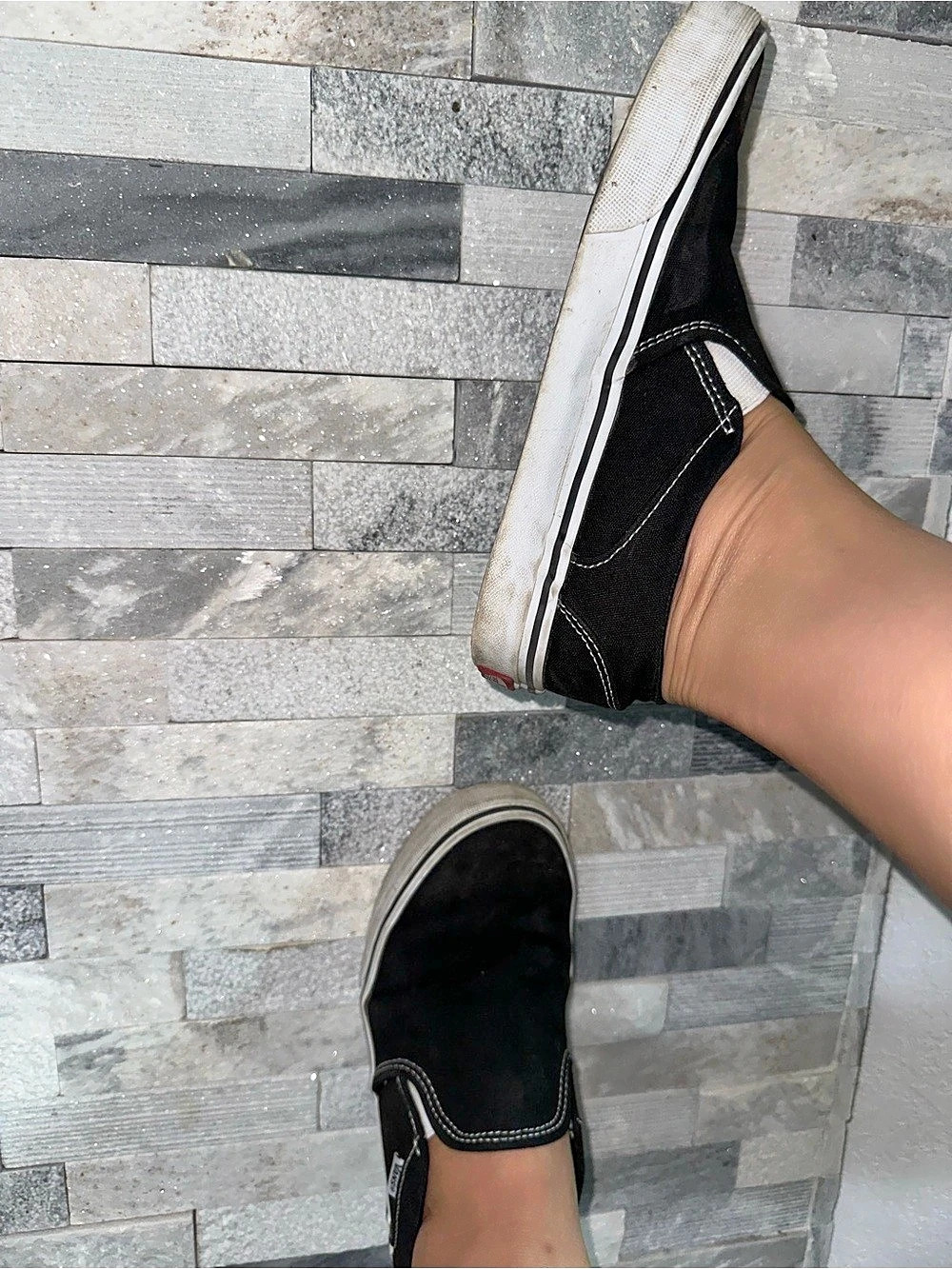Vans Classic Slip-On Black & White Sneakers